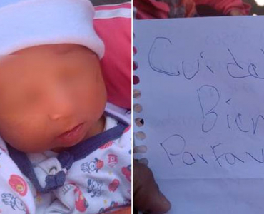 Abandonaron a un recién nacido en una bolsa y dejaron una carta: “Cuídenlo bien, por favor”