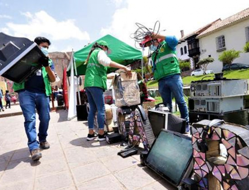 Más de 10 toneladas de residuos de aparatos eléctricos fueron recolectados en Cusco